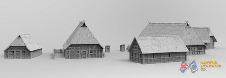 North German village terrain model view 4