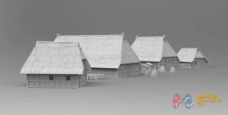 North German village terrain model view 3