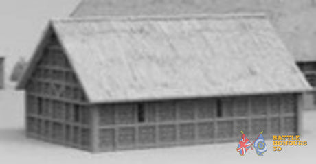 North German barn terrain model view 2