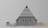 North German House 2 terrain model view 2