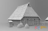 North German House 2 terrain model view 1