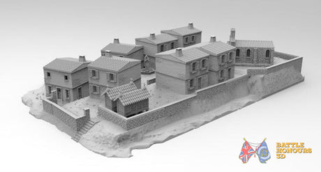 Peninsular village terrain model view 9