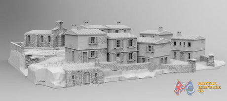 Peninsular village terrain model view 4