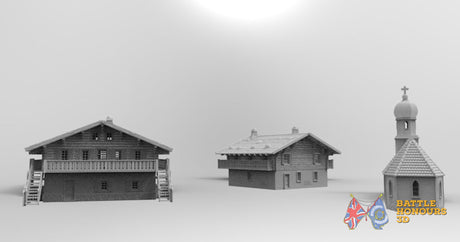 Tyrol Bavaria village terrain model view 10