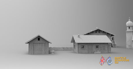 Tyrol Bavaria village terrain model view 7