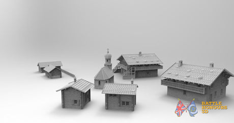 Tyrol Bavaria village terrain model view 2