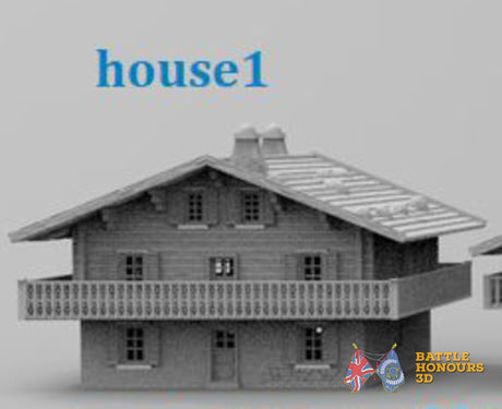 Tyrol Bavaria House 1 terrain model view 4