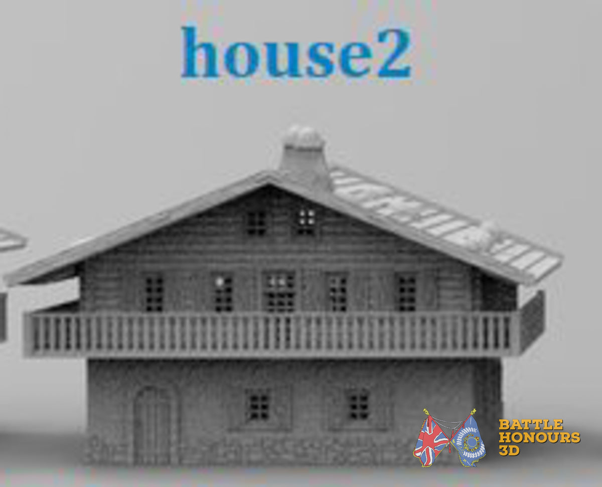 Tyrol Bavaria House 2 terrain model view 4