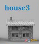 Tyrol Bavaria House 3 terrain model view 1