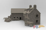 Normandy ruined farmhouse terrain model view 2