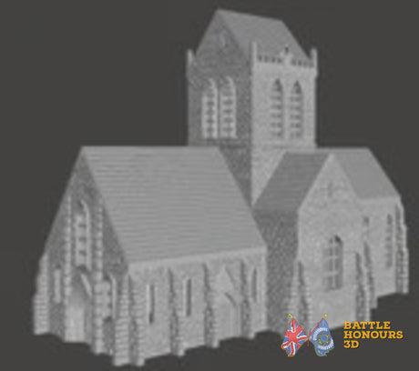 Sainte Mere Eglise terrain model view 5