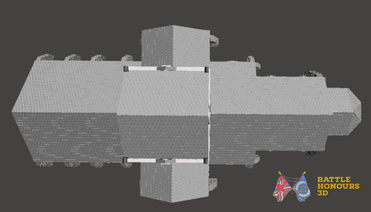 Sainte Mere Eglise terrain model view 1