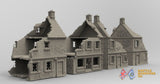 French destroyed town terrain set view 6