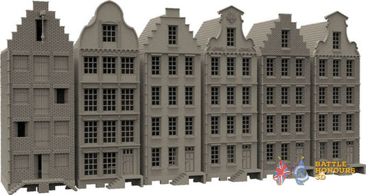 Large Set of Dutch Townhouses