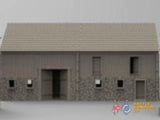 German border shed barn terrain model view 1