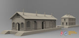 Train station shed terrain model view 2