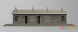 Train station shed terrain model view 1