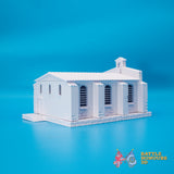 Mediterranean small church terrain model view 4