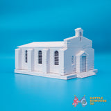 Mediterranean small church terrain model view 5