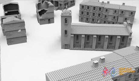 Badajoz Town Set terrain model view 2