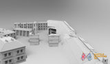 Badajoz Town Set terrain model view 3