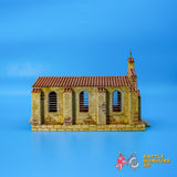 Mediterranean small church terrain model view 7