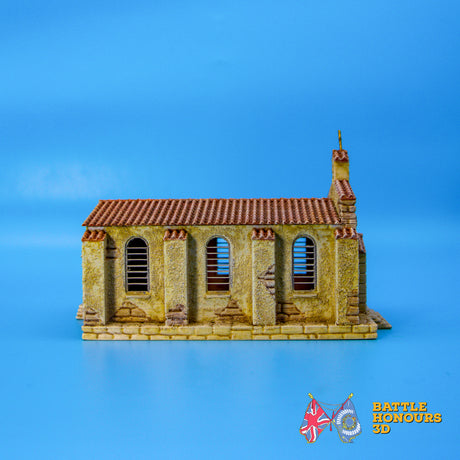 Mediterranean small church terrain model view 7