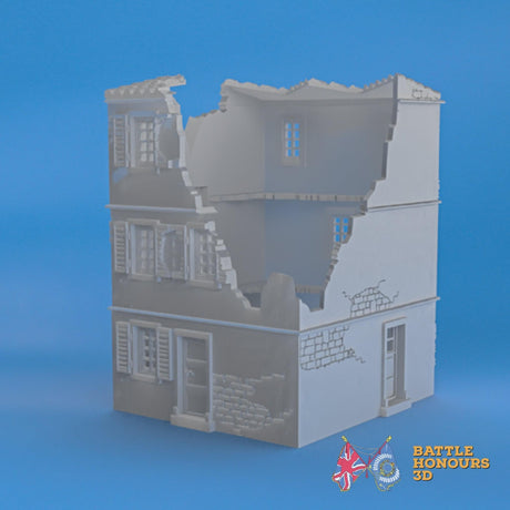 Badajoz Destroyed House 1 terrain model view 1
