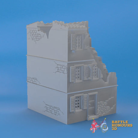 Badajoz Destroyed House 1 terrain model view 2