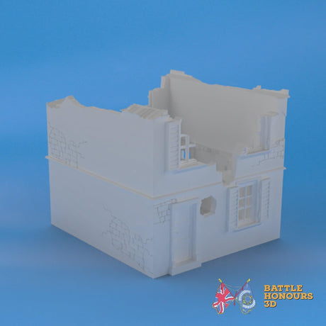 Badajoz Destroyed House 2 terrain model view 2
