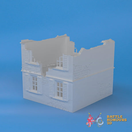 Badajoz Destroyed House 2 terrain model view 4