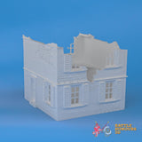 Badajoz Destroyed House 2 terrain model view 3