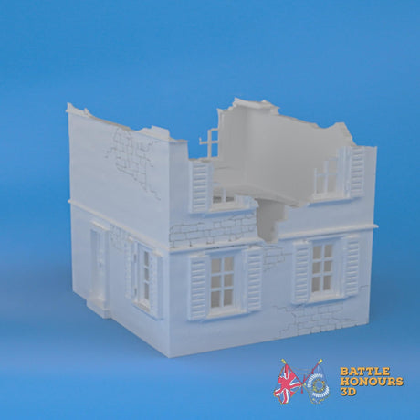 Badajoz Destroyed House 2 terrain model view 3