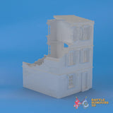 Badajoz Destroyed House 3 terrain model view 4