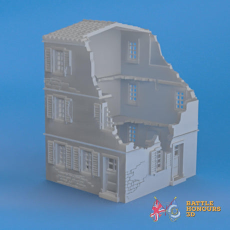 Badajoz Destroyed House 4 terrain model view 1