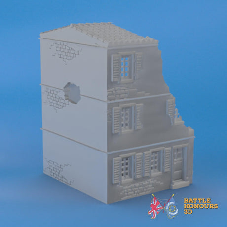 Badajoz Destroyed House 4 terrain model view 2