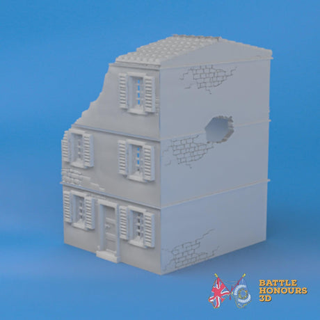 Badajoz Destroyed House 4 terrain model view 3