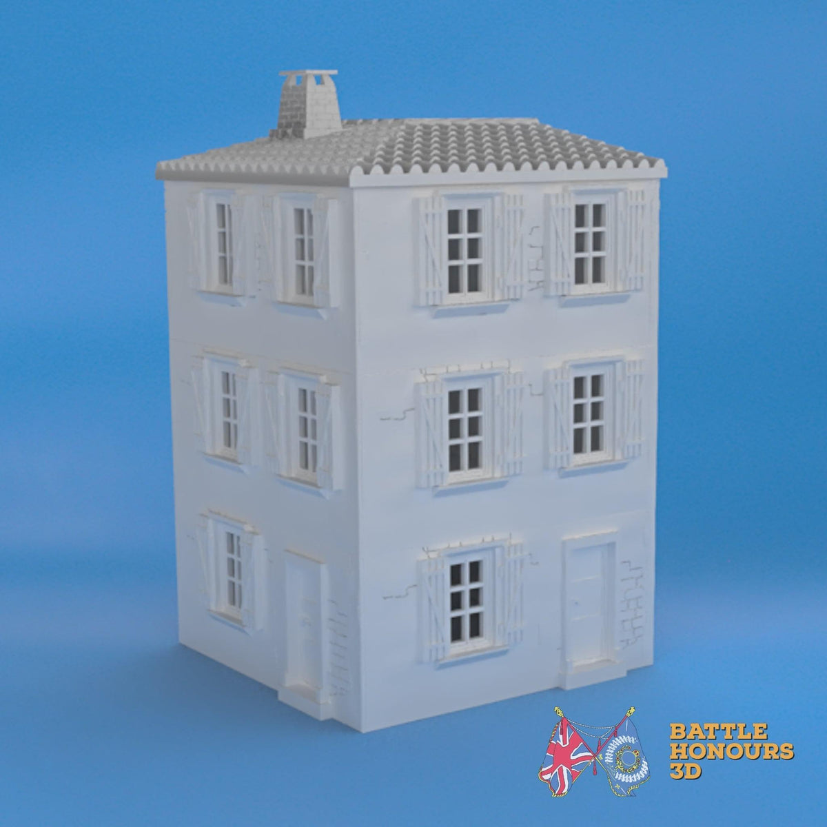 Badajoz Corner House terrain model view 1