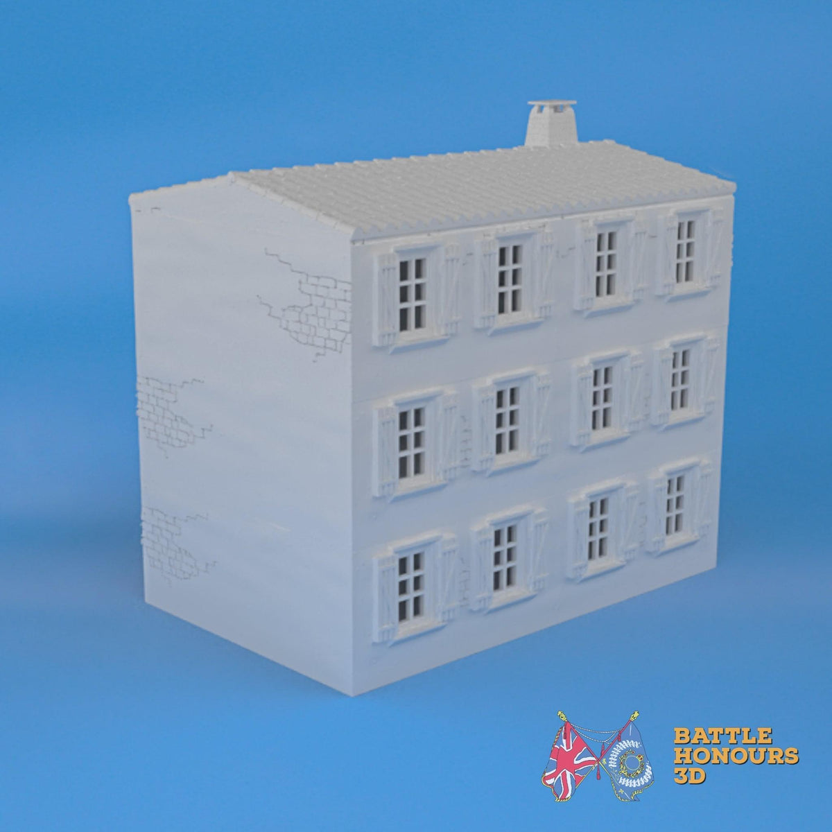 Badajoz House 1 terrain model view 4
