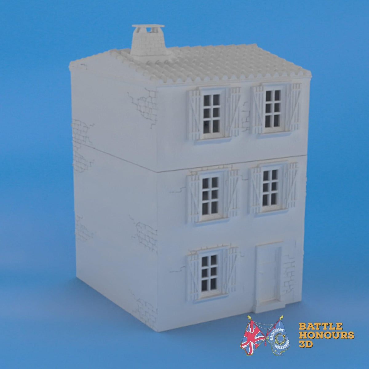 Badajoz House 3 terrain model view 2