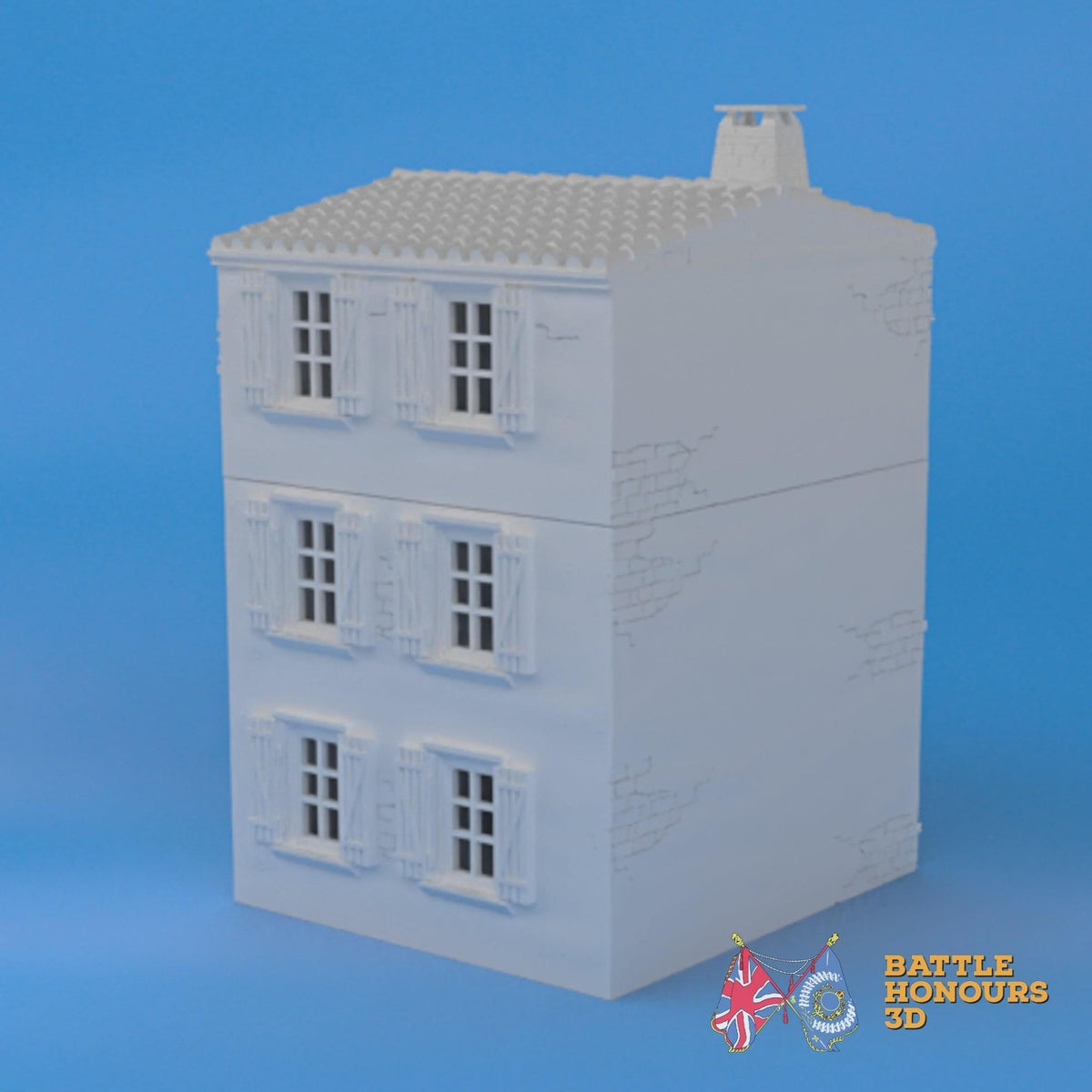 Badajoz House 3 terrain model view 3