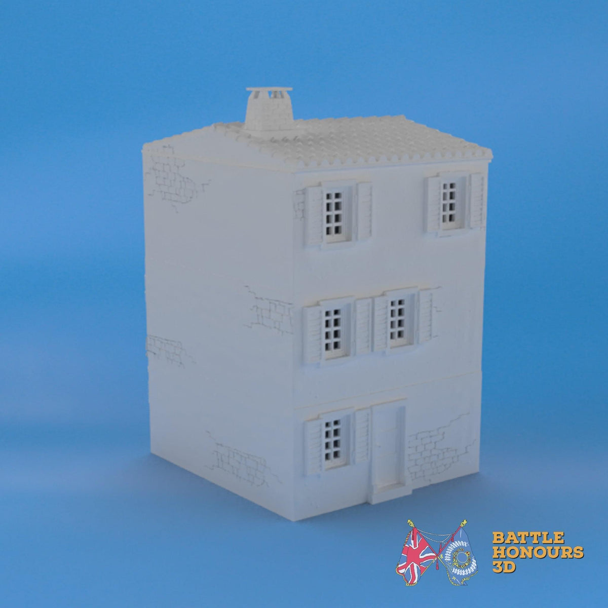 Badajoz House 4 terrain model view 3