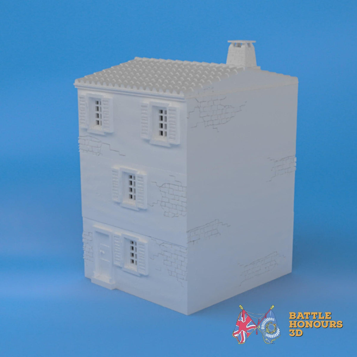 Badajoz House 4 terrain model view 4