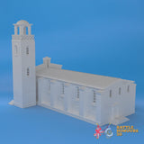 Badajoz Church with Tower terrain model view 4