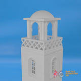 Badajoz Church with Tower terrain model view 6