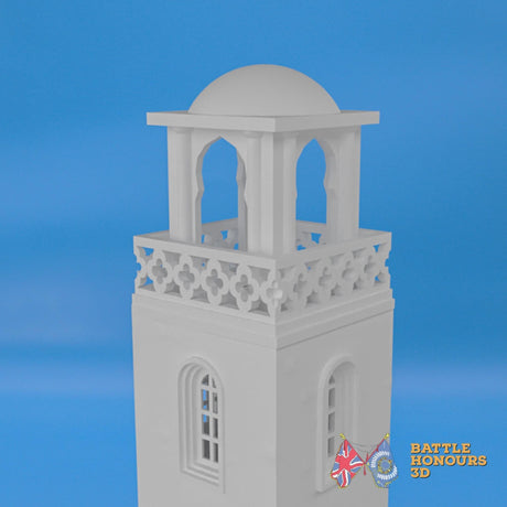 Badajoz church with tower terrain model view 1