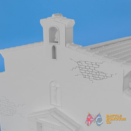 Badajoz Church with Tower terrain model view 9