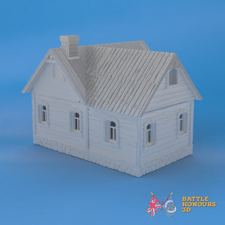 Karelian House 4 terrain model view 3