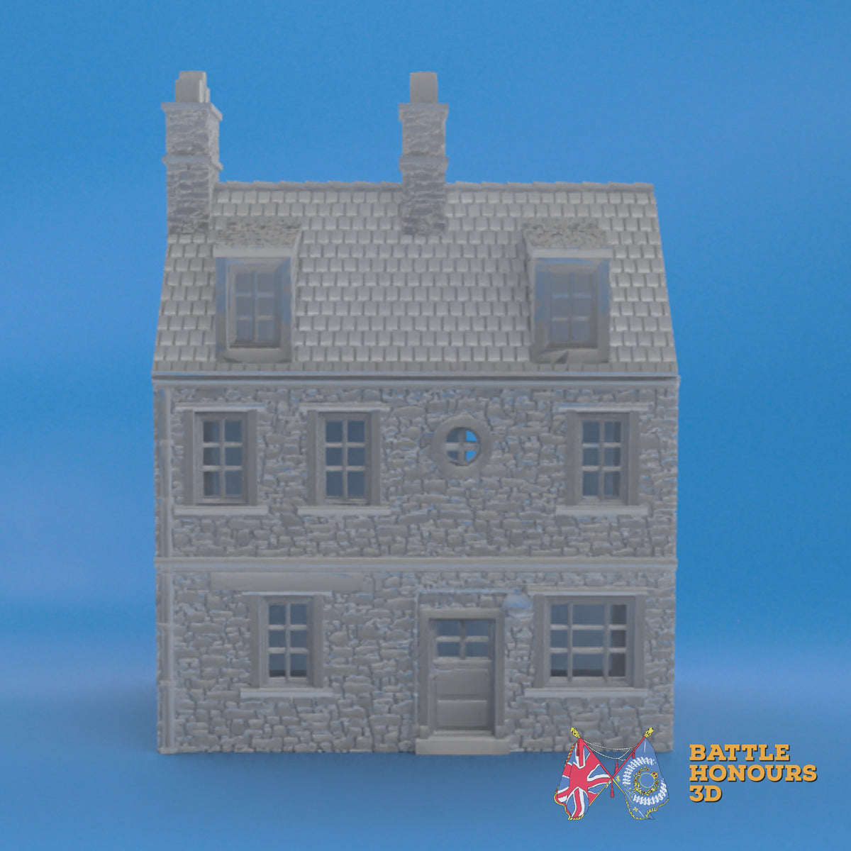 Sainte-Marie-du-Mont House 1 terrain model view 1