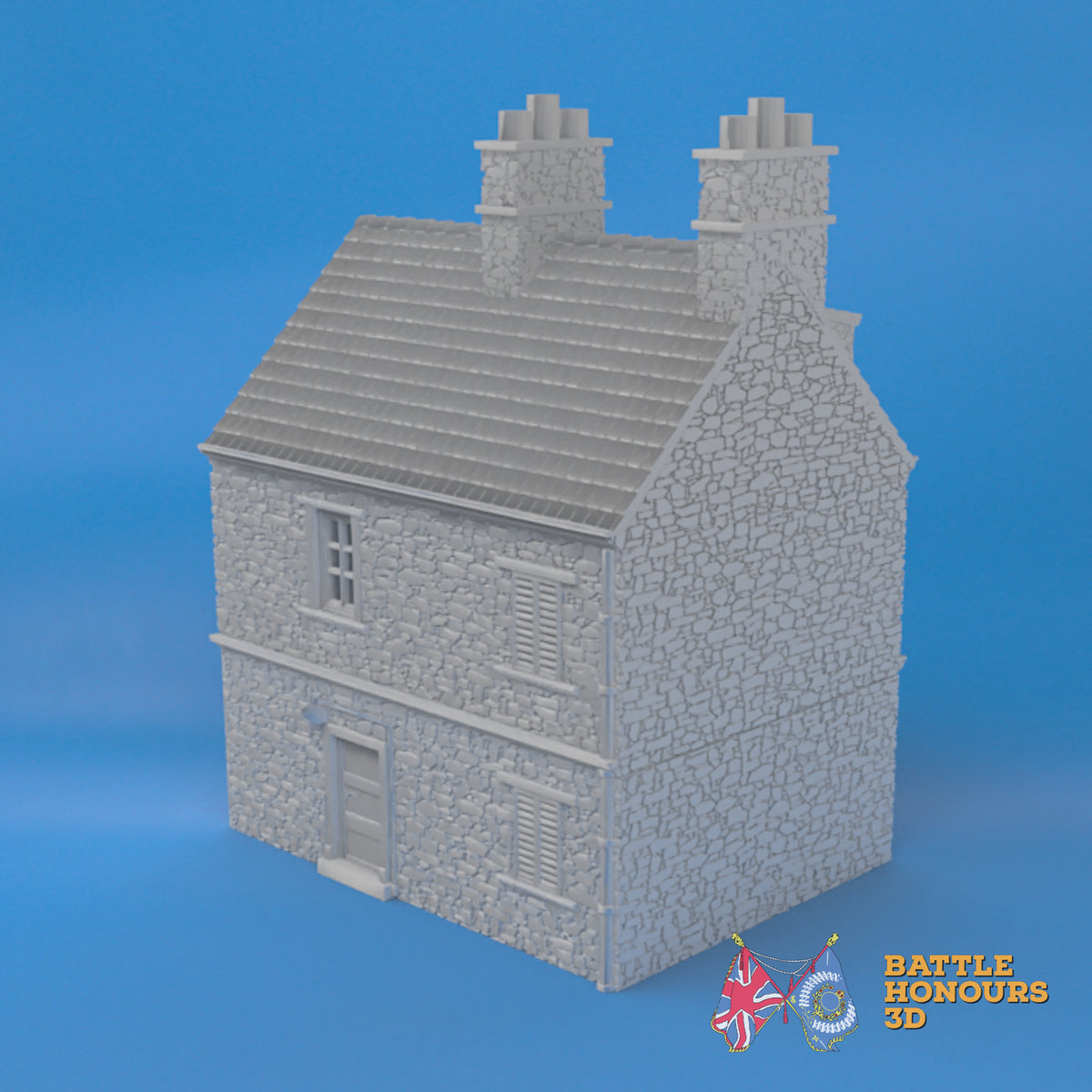 Sainte-Marie-du-Mont House 1 terrain model view 3